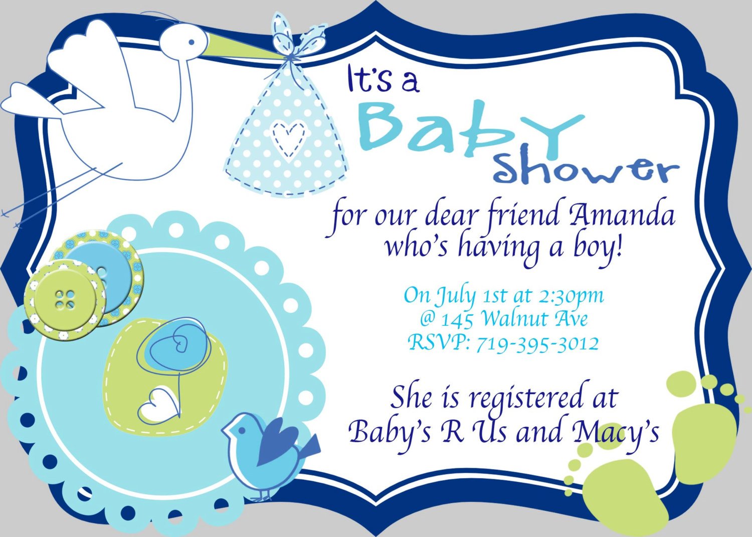 Unique And Simple To Going Boy Baby Shower FREE Printable Baby Shower