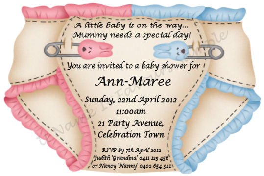 Twin Baby Shower Invitations Templates Free 6