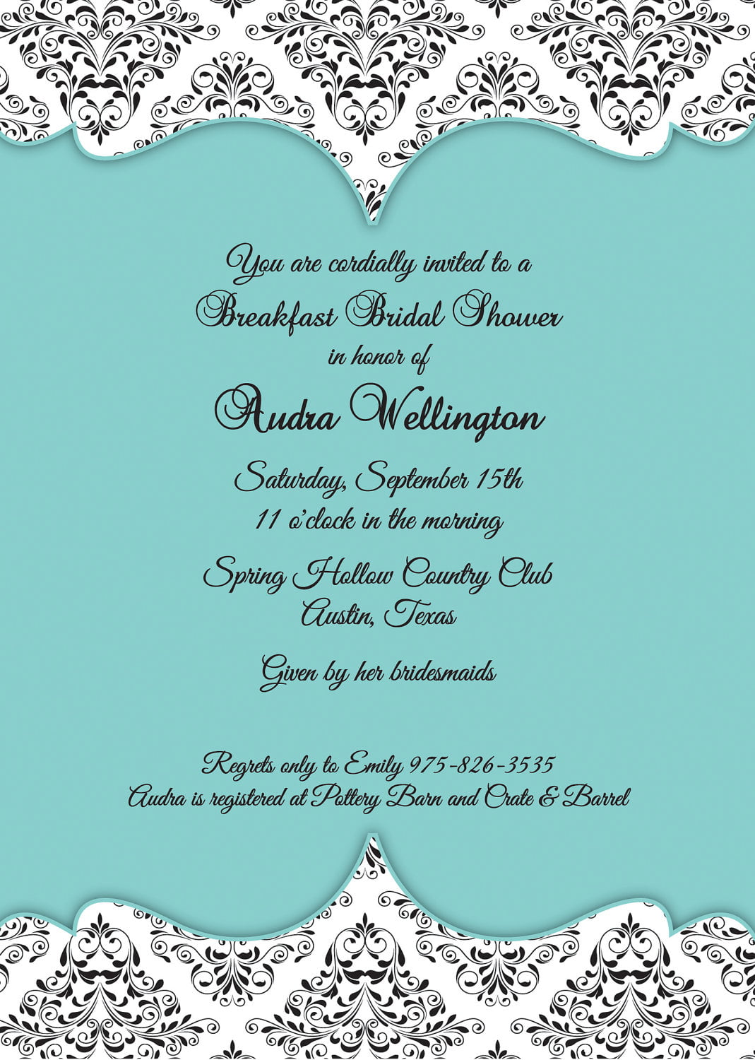 motif tifanny blue baby shower invitations | FREE Printable Baby Shower ...