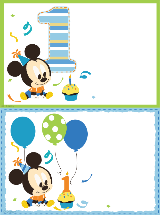 Blank Mickey Mouse Baby Shower Invitations | FREE ...