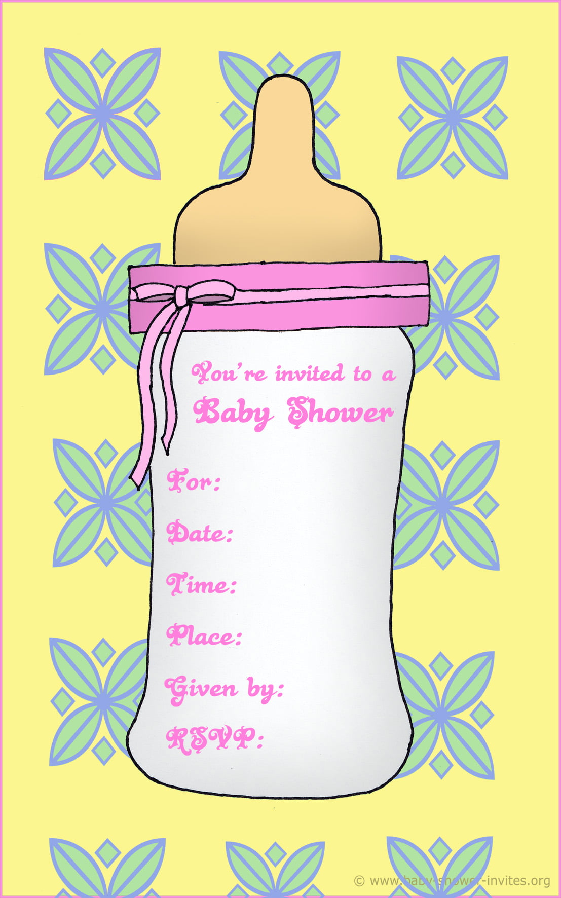 Free Printable Baby Shower Invitations Pink And Gold