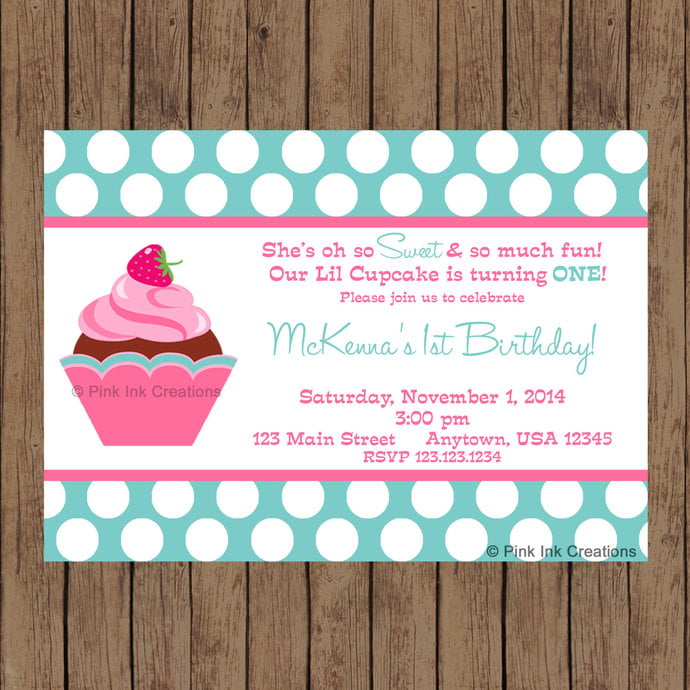 Free Printables Cupcake Birthday Invitations 5