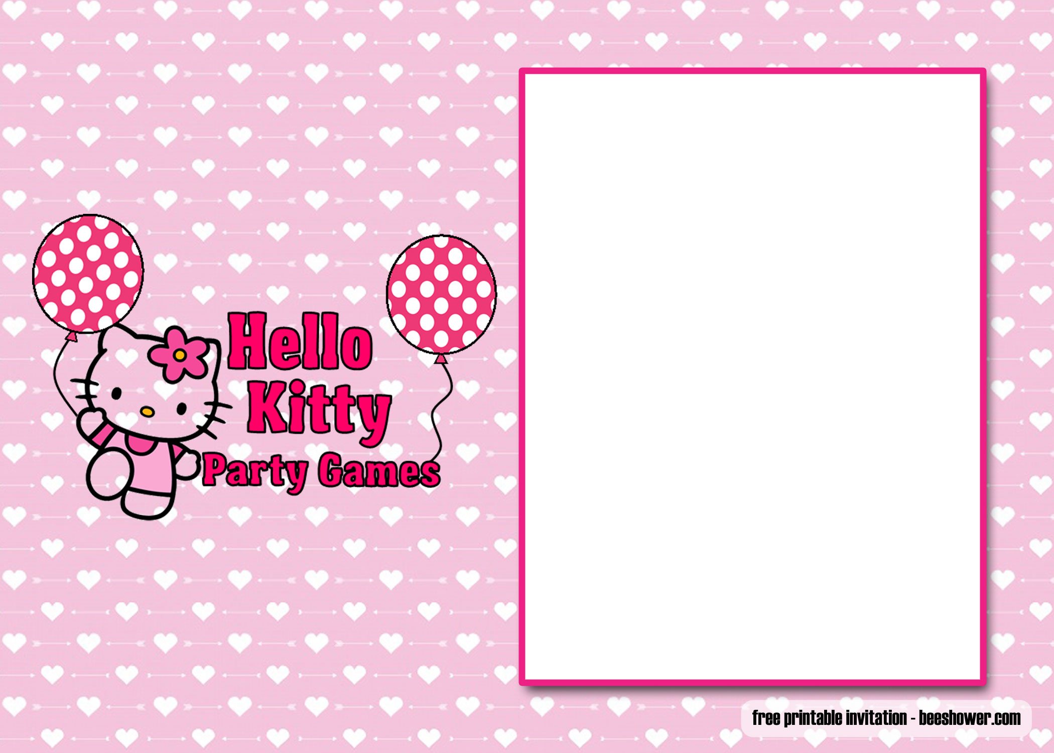 Free Hello Kitty Baby Shower Invitation Templates 8