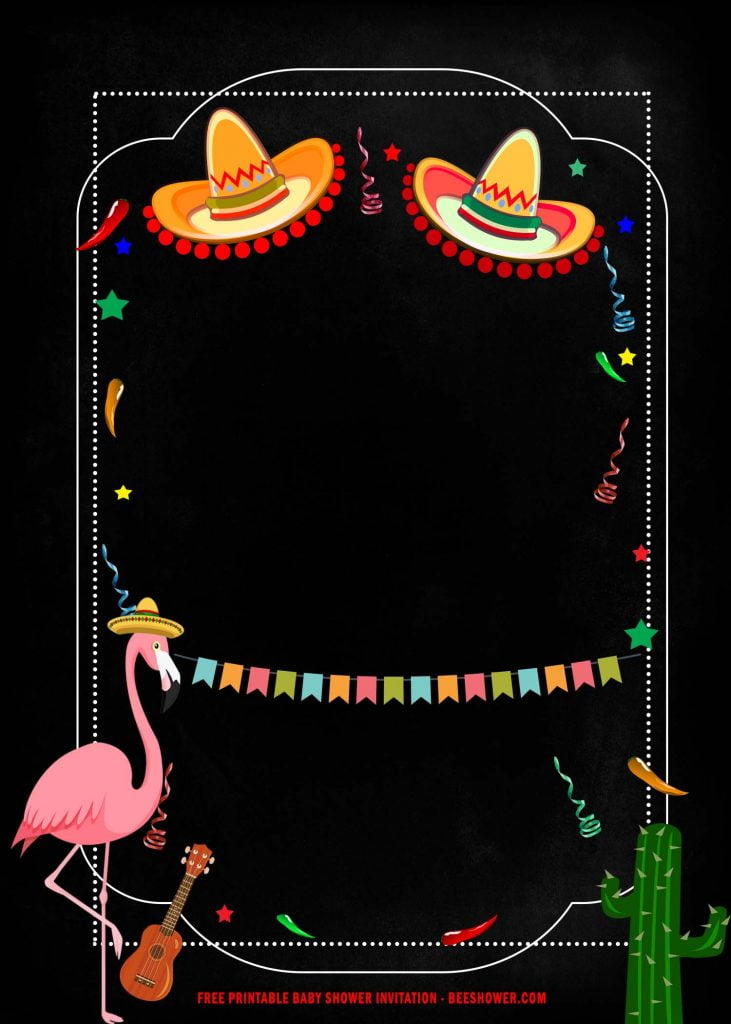 (FREE Printable) – Mexico Fiesta Baby Shower Invitation ...