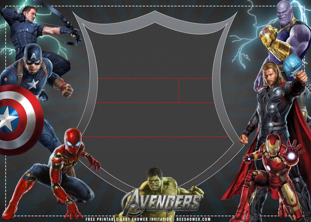 (FREE Printable) – Avengers Birthday Invitation Templates | FREE ...