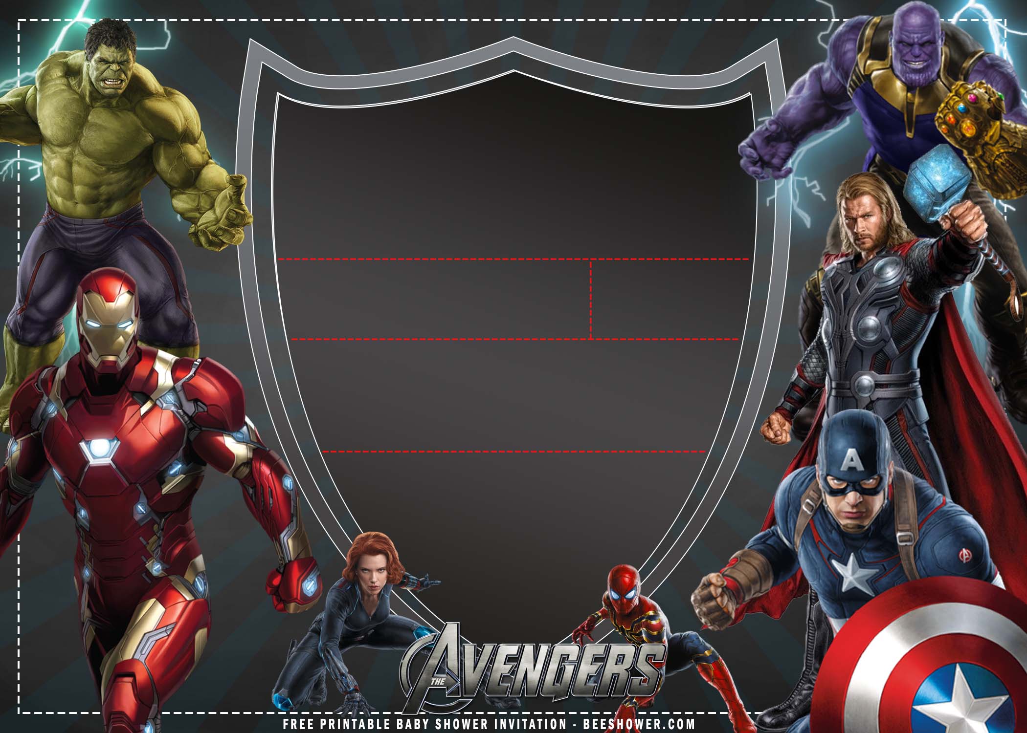  FREE Printable Avengers Birthday Invitation Templates FREE 