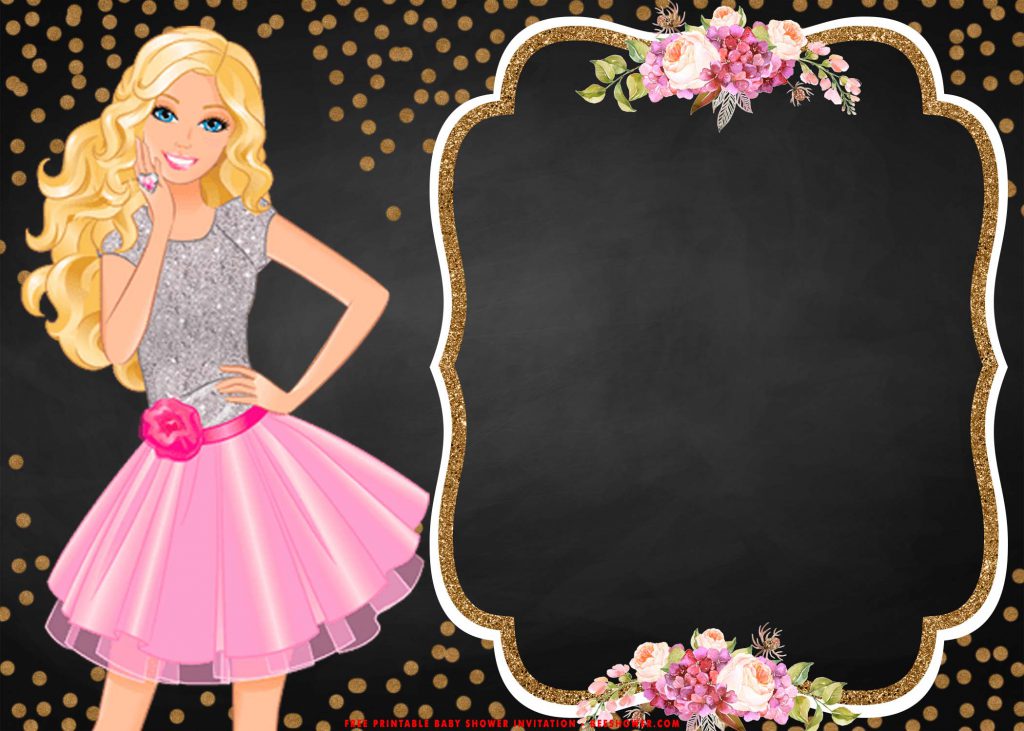 Barbie Invitation Template Free