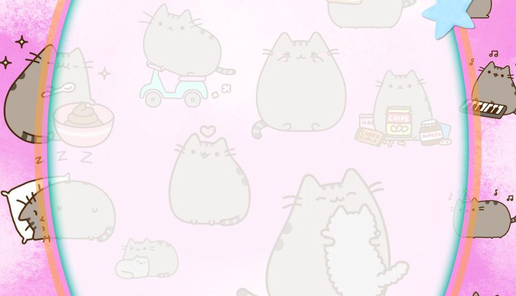 pusheen birthday invitation