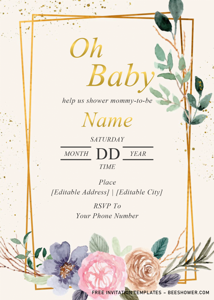 Floral-And-Geometric-Baby-Shower-Invitation-Templates-...